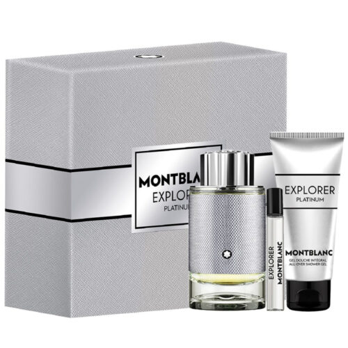 MONT BLANC EXPLORER PLATINUM FOR MEN SET EDP 100ML + EDP 7.5ML + ALL-OVER SHOWER GEL 100ML