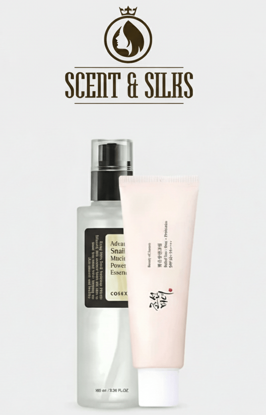 PACK OF TWO  BEAUTY OF JOSEON RELIEF SUN + COSRX ADVANCE SNAIL 96 MUCIN POWER ESSENCE