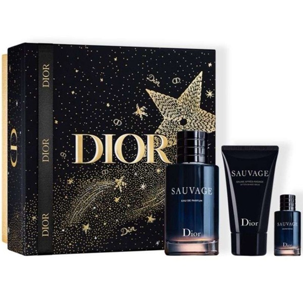 DIOR SAUVAGE EAU DE PARFUM SET (EDP 100ML + EDP 10ML + ASB 50ML) FOR MEN