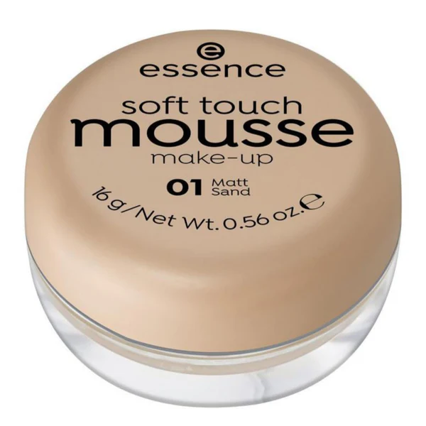 ESSENCE SOFT TOUCH MOUSSE MAKE-UP -16 G (01 MATT SAND)