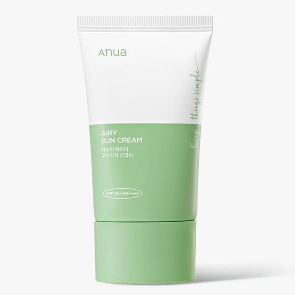 ANUA AIRY SUN CREAM SPF 50+, 50ML, 1.69OZ
