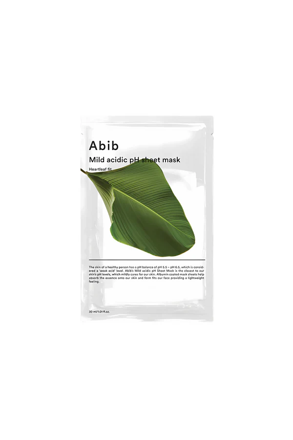 ABIB [1EA] MILD ACIDIC PH SHEET MASK – HEARTLEAF FIT