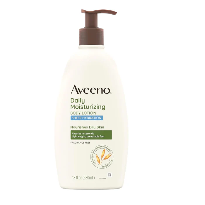 AVEENO DAILY MOISTURIZING BODY LOTION WITH SOOTHING PREBIOTIC OAT