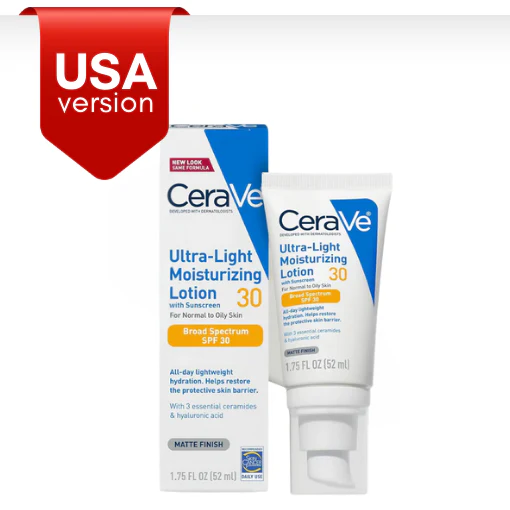 CERAVE ULTRA-LIGHT FACE LOTION SPF 30 MOISTURIZER 50ML