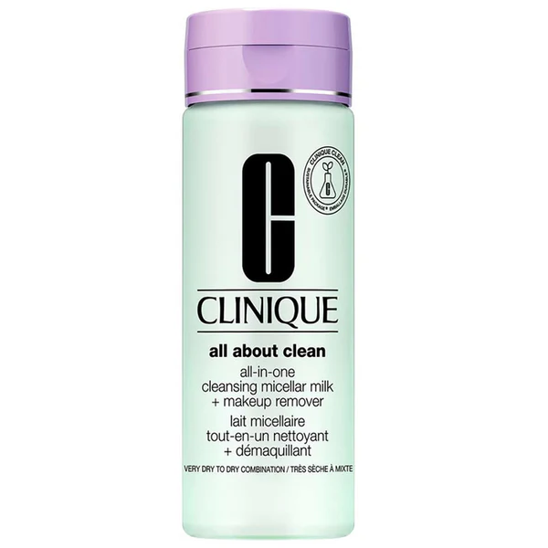 CLINIQUE ALL ABOUT CLEAN ALL-IN-ONE CLEANSING MICELLAIR MILK + MAKEUP REMOVER GREEN