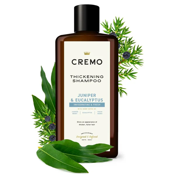 CREMO BARBER GRADE JUNIPER & EUCALYPTUS SHAMPOO 16 OZ