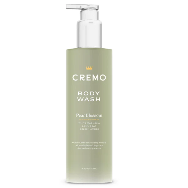 CREMO PEAR BLOSSOM SKIN MOISTURIZING BODY WASH FOR WOMEN 16 OZ