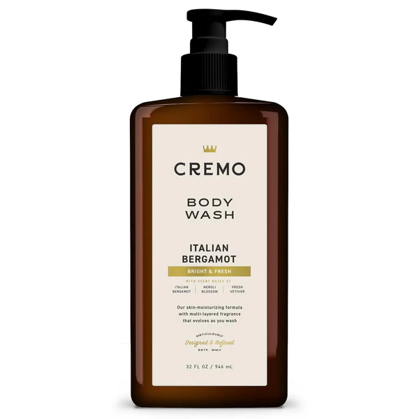 CREMO RICH-LATHERING ITALIAN BERGAMOT BODY WASH 946 ML