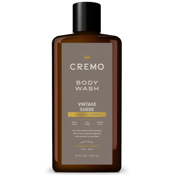 CREMO VINTAGE SUEDE BODY WASH MEN 473 ML