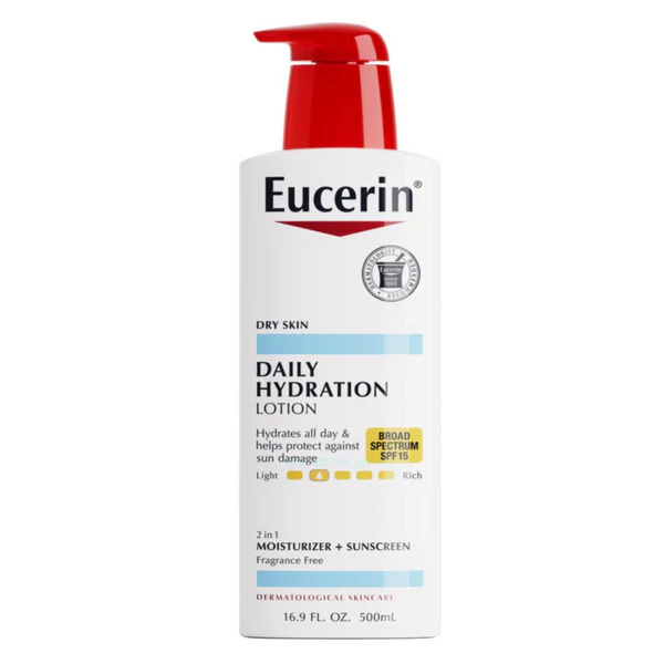 EUCERIN LOTION FOR DAILY HYDRATION – SMOOTH & NOURISH SKIN, 16.9 OZ