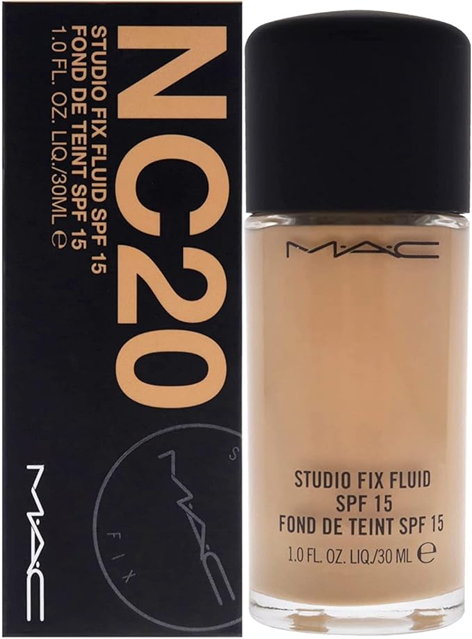MAC STUDIO FIX FLUID FOUNDATION SPF 15, BEIGE (NC20)