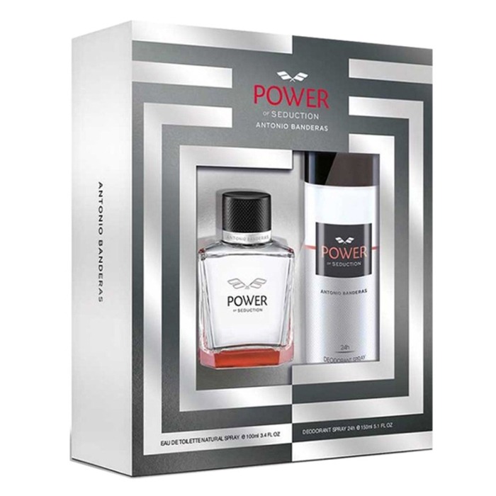 ANTONIO BANDERAS POWER OF SEDUCTION FOR MEN – 2 PIECE GIFT SET (EDT 100ML + DEODORANT 150ML)