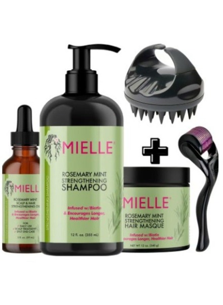 MIELLE ORGANICS ROSEMARY MINT STRENGTHENING FULL SET 5 PS