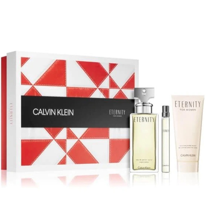 CALVIN KLEIN ETERNITY (W) SET EAU DE PARFUM 100ML + EAU DE PARFUM 10ML + BODY LOTION 100ML
