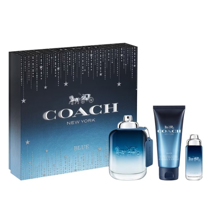 COACH BLUE FOR MEN SET EDT 100ML + EDT 15ML + ALL-OVER SHOWER GEL 100ML
