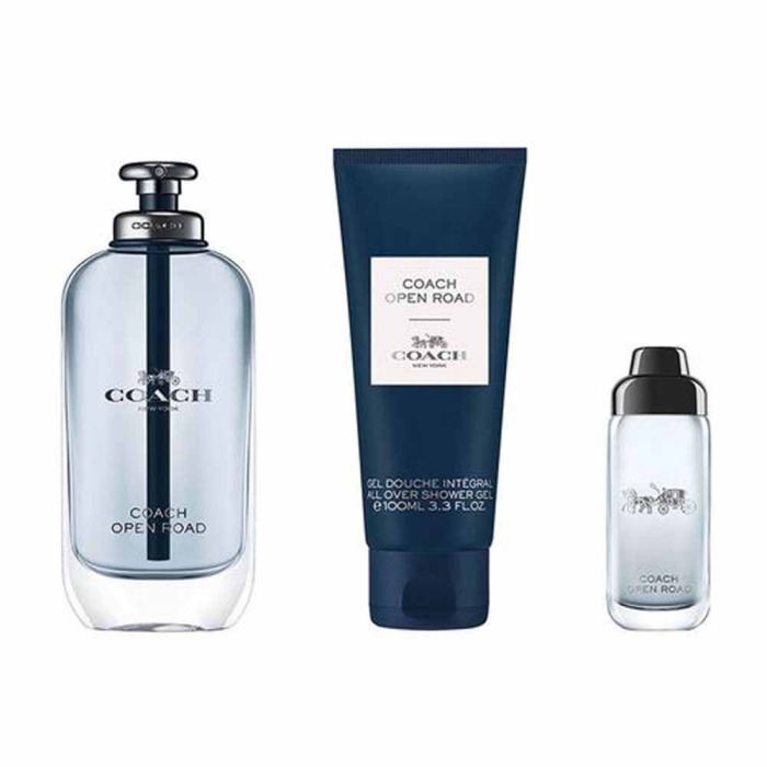 COACH OPEN ROAD FOR MEN SET EDT 100ML + EDT 15ML + ALL-OVER SHOWER GEL 100ML (NEW PACK)