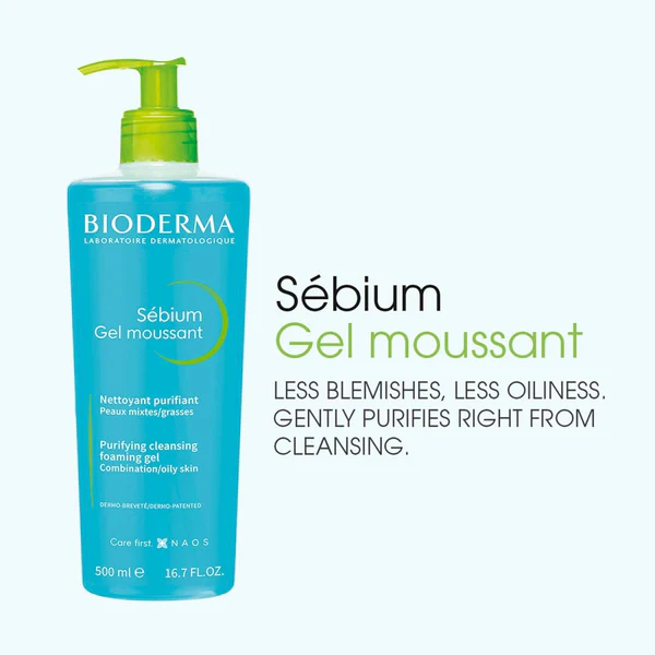BIODERMA SEBIUM PURIFYING CLEANSING FOAMING GEL 500 ML