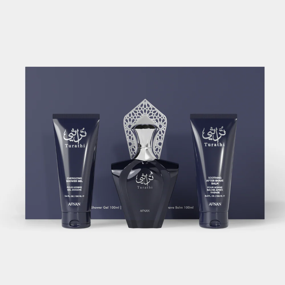 AFNAN GIFT SET TURATHI BLUE EAU DE PARFUM 90 ML